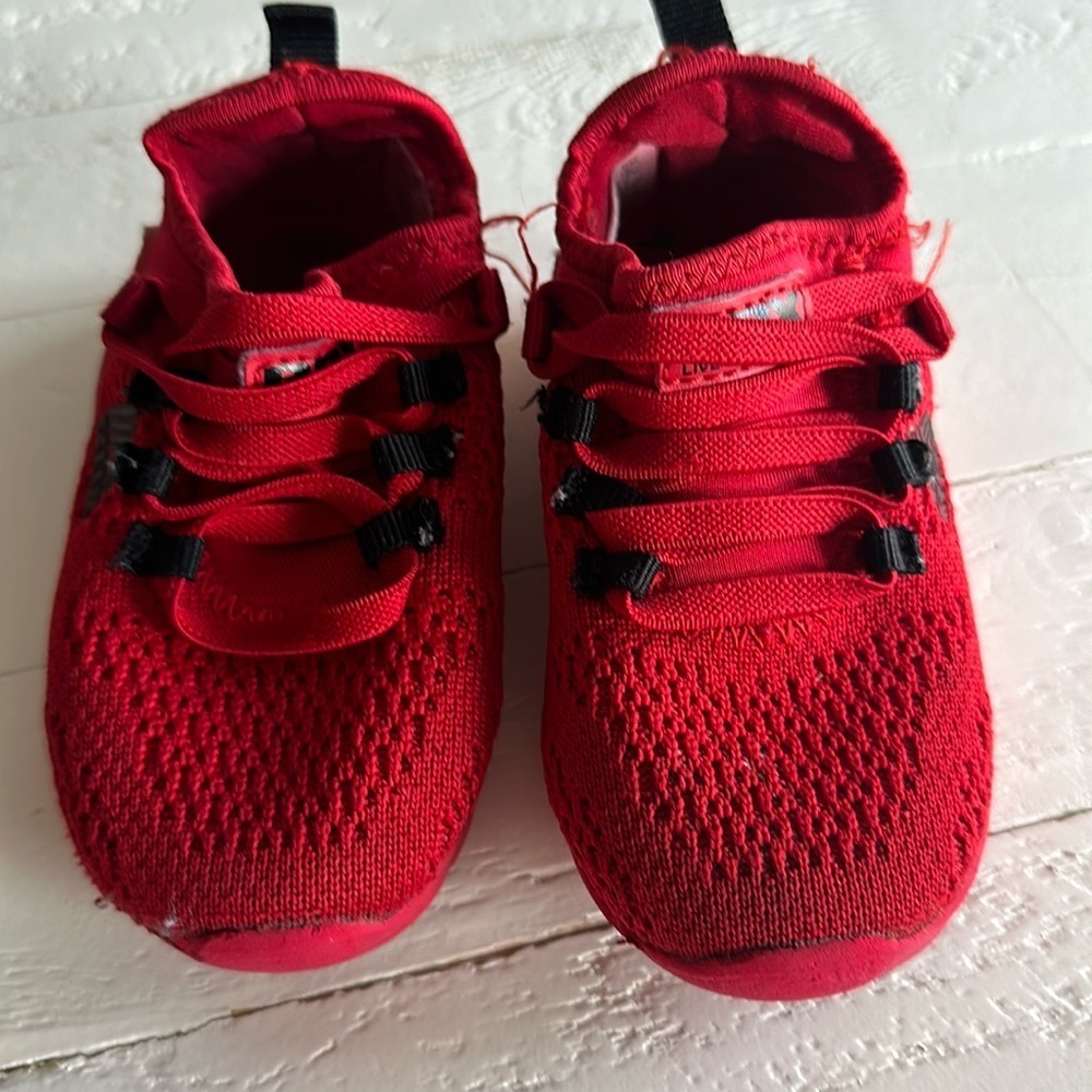 RBX running shoe Size 5 boys, red and black runners